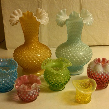 MORE PIECES OF FENTON HOBNAIL FROM MY COLLECTION - Glassware