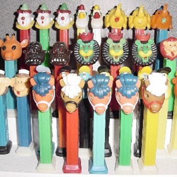 Pez Dispensers - Circus and Crazy Fruit