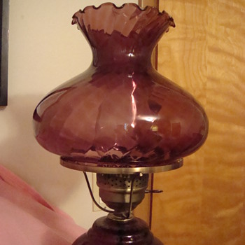 Plum hurricane lamp - Lamps