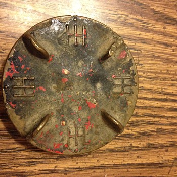 Vintage International Harvestor Solid Brass Fuel Cap - Petroliana
