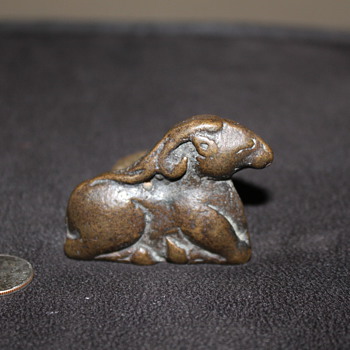 ancient or antique bronze small bronze statue?