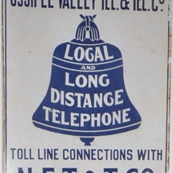 Ossipee Valley Tel. & Tel. Co. Porcelain Sign - Signs