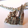 German 800 silver necklace with KOLN Church   Cute