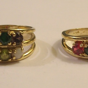 Vintage 14k Ladies Rings with Various Stones - Fine Jewelry