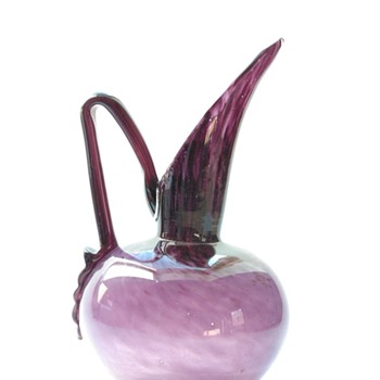 charles schneider glass pitcher 1922-1926 - Art Glass