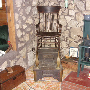old shoe shine stand - Furniture