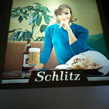 Rare Schlitz Beer Sign