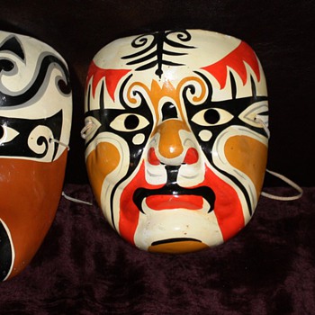 Japanese [?] Masks i found at the flea market yesterday