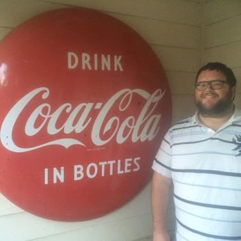 1950's 48" Coca Cola button - Coca-Cola