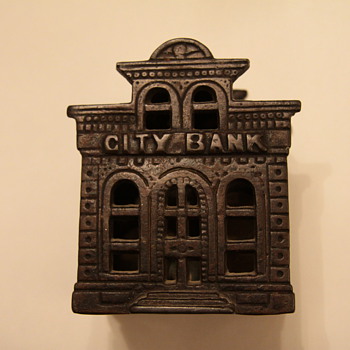 cast iron coin bank - Coin Operated