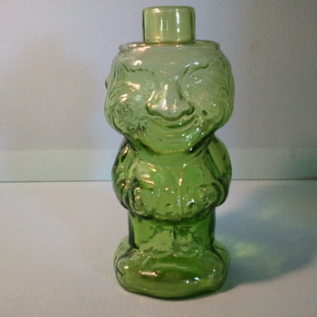 green glass bottle - Bottles