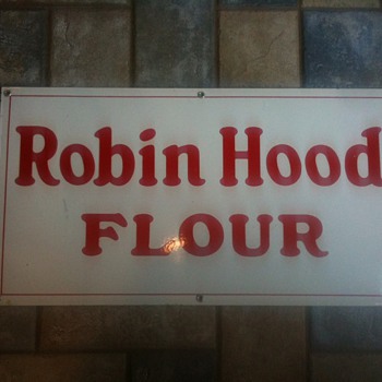 Robin Hood Flour Porcelain Sign - Advertising