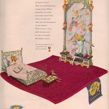 1950 Lees Carpets Advertisement