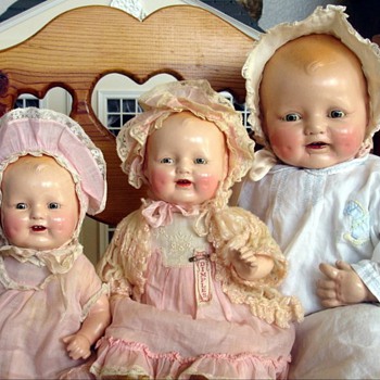 Compo Bubbles and Dimples Dolls - Dolls