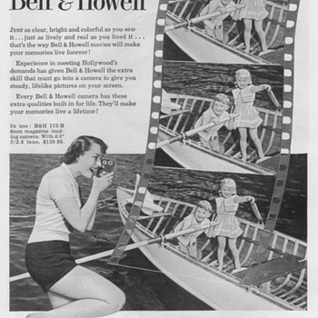 1951 - Bell & Howell Model 172 Movie Cameras Advertisement