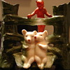 Vintage German Pink Pig Fairing Bud Vase?