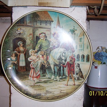 Metal serving tray - Breweriana