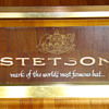 Vintage Stetson Hat Co electric sign with etched glass