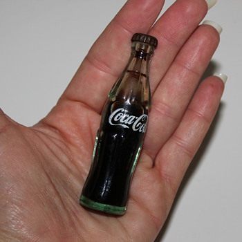 Liquid Coca Cola (possibly original formula) in Miniature Bottle  - Coca-Cola
