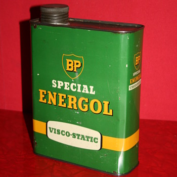 BP energol oil can - Petroliana