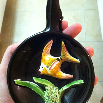 Vallauris frying pan - Art Pottery