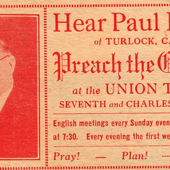 Evangelical Preacher Postcards Collection Jim Linderman from Old Time Religion