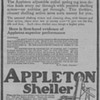 1919  Appleton Corn Sheller Advertisement