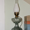 glass lamp with chimney