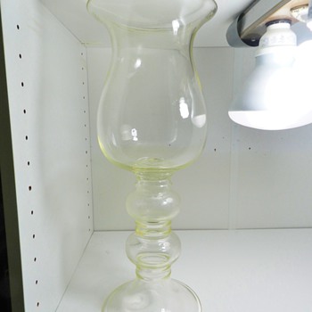 Huge Glass Goblet Vase - Art Glass