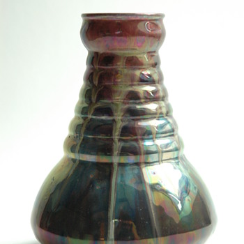 french art deco pottery vase by LEON ELCHINGER - Art Deco