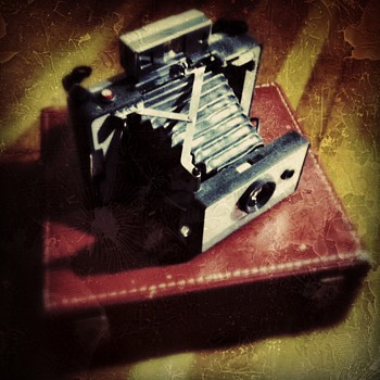 Our Polaroid 103 Land Camera with case - Cameras