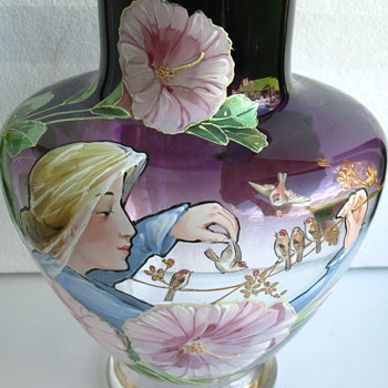 Harrach Glass Vase by Pohl..c1900 - Art Glass