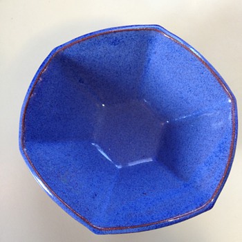 Bright Blue awesome bowl - Art Pottery