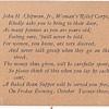 Card from Womens Relief Corp's Our towns GAR building 1900s