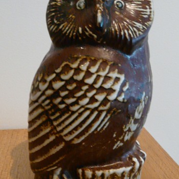 A GUSTAVSBERG OWL  - Art Pottery