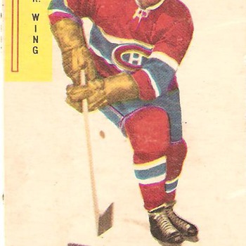 Vintage collector hockey card, maurice ( Rocket ) Richard