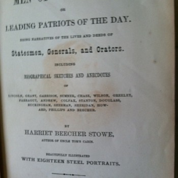 Men of our Times, Harriet Beecher Stowe