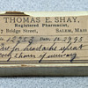 Pharmacist prescription for head ache 1895