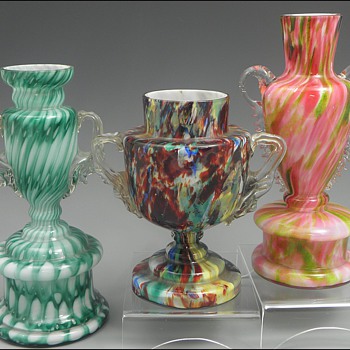 More Bohemian Trophy / Posy Vases - Art Glass