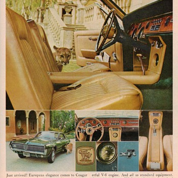 1967 Mercury Cougar XR-7 page ad