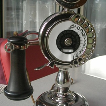1905 Automatic Electric Co Strowger Candlestick Telephone - Telephones
