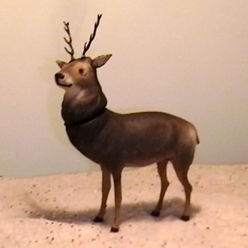 1920's-1930's German Reindeer Candy Container - Christmas