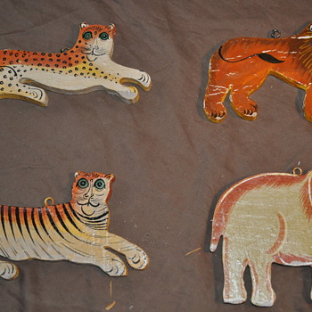 Handpainted Wood Animals - Folk Art