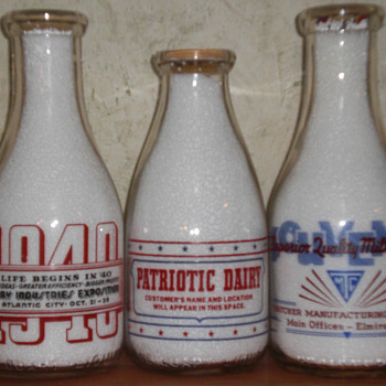Owens Illinois War Slogan Salesman Sample Quart