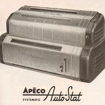 1953 - Apeco Photocopier Advertisement