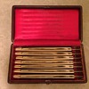 VINTAGE STRAIGHT RAZOR 7 DAY SET BY JA HENCKELS BARBERSHOP SHAVING COLLECTIBLE