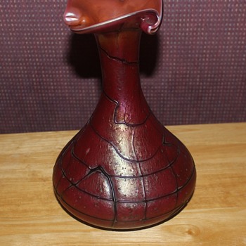 Pallme Konig Red Vase - Art Glass