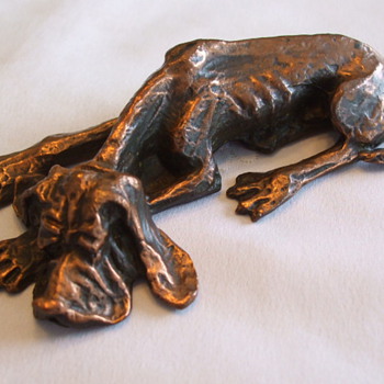 HUDSON Copper POOCH Figurine--Any info. on this Company?