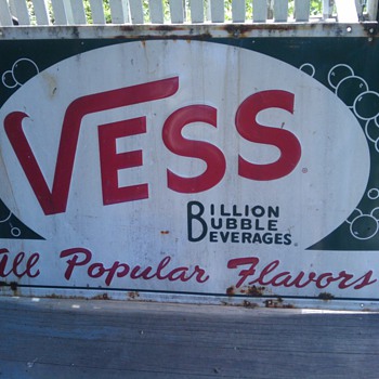 Vintage Vess Soda Sign    Tin?