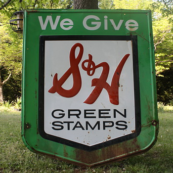 Vintage S&H Greenstamp sign - Signs